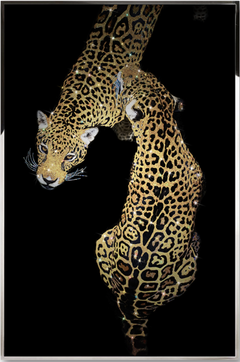 Tranh Pha lê LEOPARD-MJ