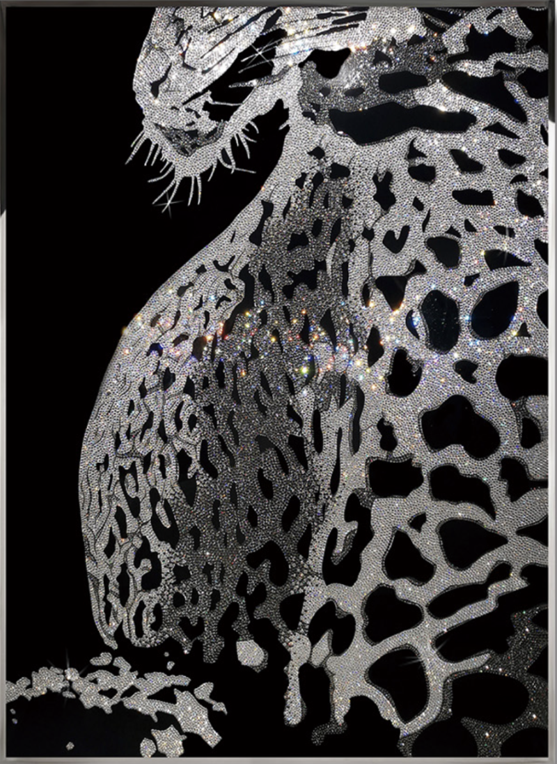 Tranh Pha lê LEOPARD-MJ